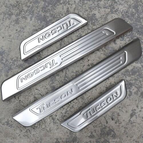 Stainless steel car Scuff Plate/Door Sill Door Sill for hyundai Tucson 2015-2020 Car styling Car accessories