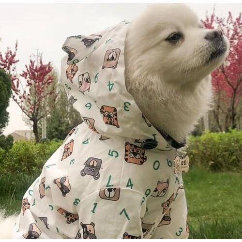 Pet Dog Clothes for Puppy Windproof Dog Jacket Rainproof Dog Raincoat Dog Sport Hoodies Jackets Popa Perro Designer Dog Coat