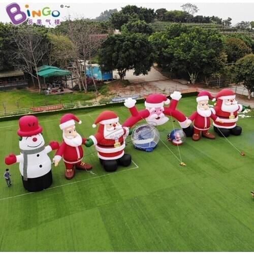 Personalized 5mH Inflatable Christmas Santa Claus For Outdoor Event Decoration / 16ft Giant Xmas Santa Model For Sale - Toys