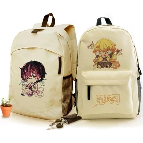 Backpack Demon Slayer: Kimetsu no Yaiba Canvas Bag Tomioka Giyuu School Bags Girls Travel bag Mochila Feminina Notebook Bags