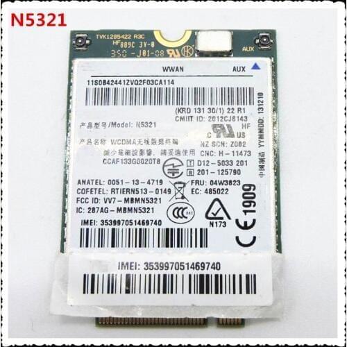 Ericsson N5321 N5321gw FRU 04W3823/04W3842 HSPA+ For ThinkPad new x1 carbon X230s X240S t431s T440 S540 W540 3G Network Card