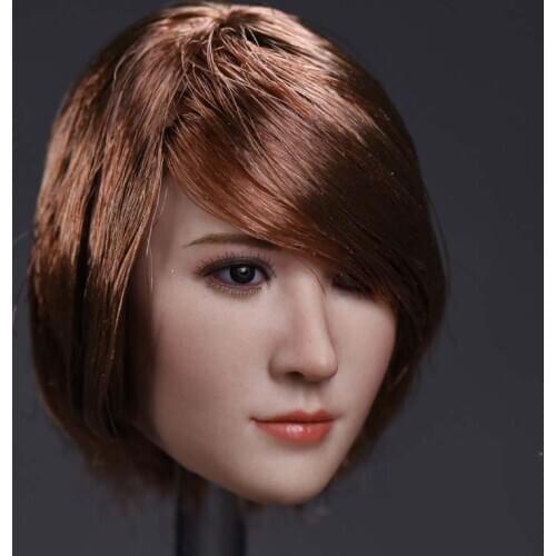 Custom 1/6 Head Sculpt ZCTOYS 1/6 T-06 Asian actress Head Carving Model For 12" Phicen JIAOUL Action Figure Doll Toys