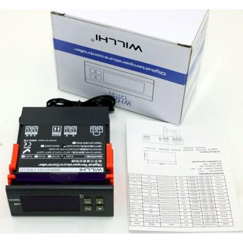 WH7016C 30A Digital LCD Electronic Temperature Controller switch -50~110 celcius/-58~230 Fahrenheit AC 220V/110V DC 24V/12V