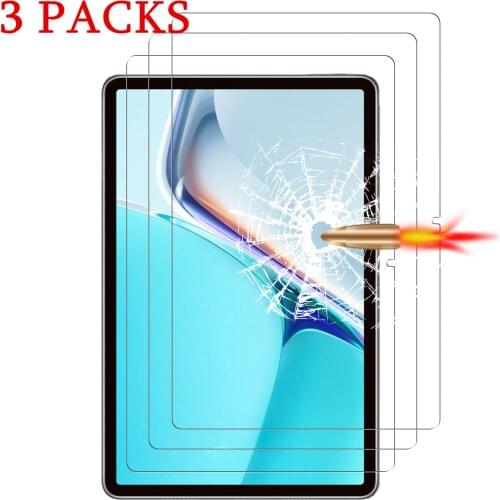 3Piece Tempered Glass Protector for Huawei MatePad 11 2021 Tablet Screen Protector for Huawei Matepad Pro 10.8 12.6 MatePad 10.4