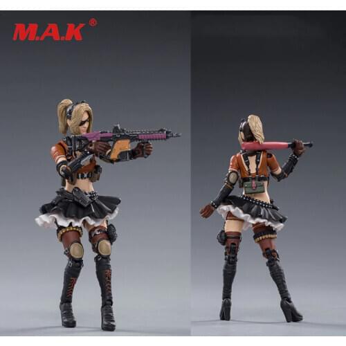 In stock JOYTOY 1/18 Action Figure Female Agent Gunner Commando Girl for10.5cm Model fulol set for collection