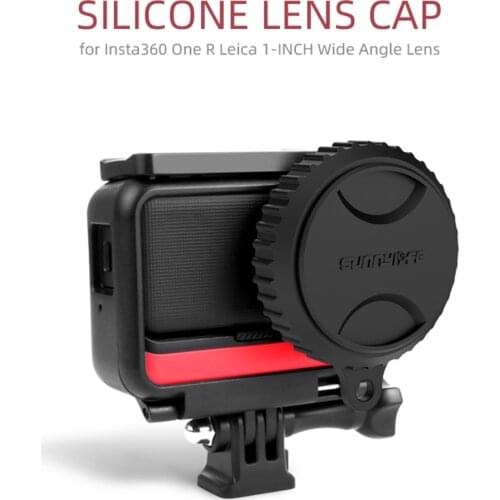 1 inch Wide Angle Lens One R Action Camera Accessories Cover Silicone Lens Protector Cap for Insta360 One R For Camera Gift