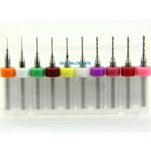 10Pcs/lot PCB Print Circuit Board Carbide Micro Drill Bits Tool 0.3mm to 1.2 mm MAR16_0