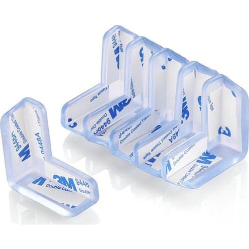 10 Pcs/Set Transparent Silicone Baby Safety Protector Table Corner Protection Soft Kids Anti-Collision Edge Guards Cover