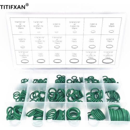 270PCS R134a Automotive Air Conditioning Compressor "O"-ring Rubber Seals Kits Air Conditioning Rubber Ring Seals