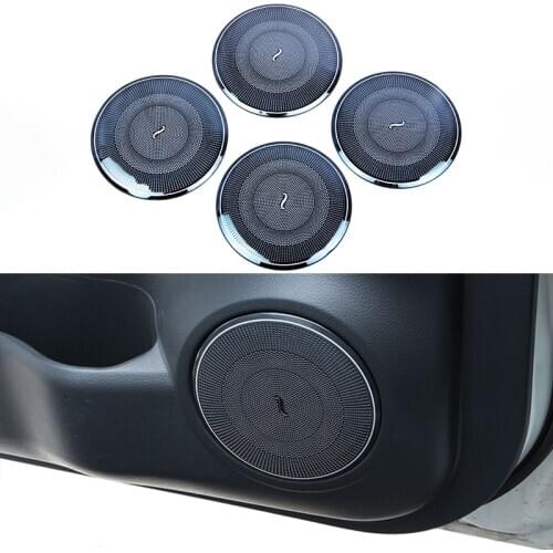 4Pcs Stainless Steel Car Audio Speaker Door Loudspeaker Cover Trim For Nissan X-trail Xtrail X trail t32 2014-2020 Accessories