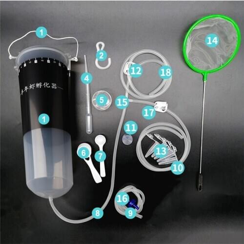 Aquarium Brine Shrimp Incubator Baby Fish Feed Fairy Egg Artemia Alive Hatch Tools Fish Tank Aquarium Equipment Kits C42