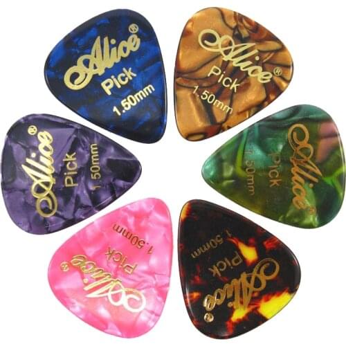Alice Professional AP-20K 20Pcs/Lot Gold Stamping Celluloid Acoustic Electric Guitar Picks Plectrums Wholesales