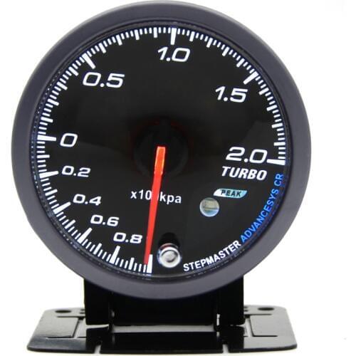 DRAGON GAUGE 2.0 BAR 60MM Boost Turbo Gauge Black Color With Sensor