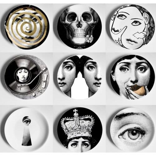 Italy Plate Adornment Lina Cavalieri Plate Wall Plates Theme and Variation Artistic Dishes Art Plate Theme and Variation