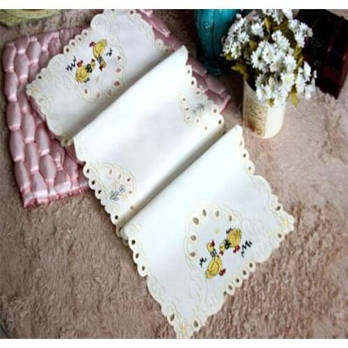 Hot lace satin table place mat cloth embroidery tea placemat pad trivet coaster cup Coffee Easter doily mug holder kitchen