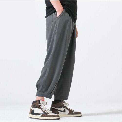 Summer Light and Thin New Loose Harun Small Foot Straight Tube Casual Capris For Man