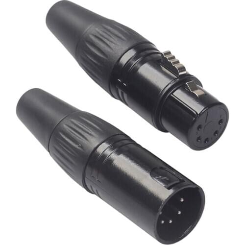Top Deals 5Pin Xlr Diy Plug for Welding of Various Audio , Mic, Dmx Cables-5Pin