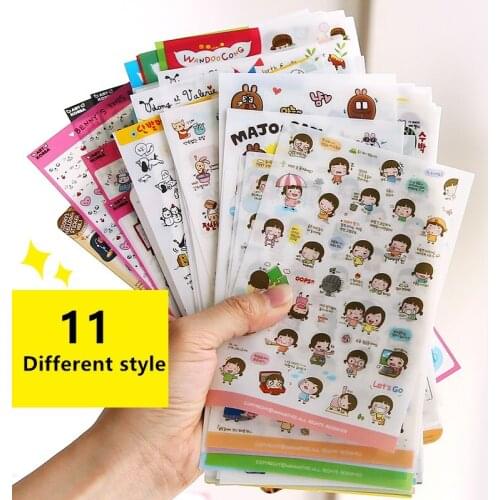 Cute Molang Rabbit Cartoon Animals Sticker Pvc Cartoon Stickers Diary Sticker Scrapbook Decoration Stationery Stickers