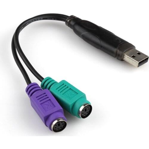 USB Male to 6Pin PS2 for PS/2 Female Extension Cable Y Splitter Adapter Connector Conversion cable for Keyboard Mouse Scanner