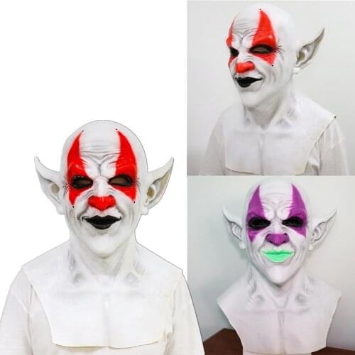 The Joker Clown Demon Mask Devil Latex Cosplay Costume Props Masks Halloween