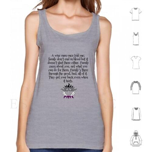 Family Don'T End In Blood But It Doesn'T Start There Either Tank Tops Vest Sleeveless Supernatural