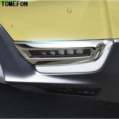 Car Styling 2Pcs For Honda CR-V CRV 2017 2018 ABS Chrome Front Fog Light Lamp Cover Foglight Lamp Trims Bezel Decoration Sticker