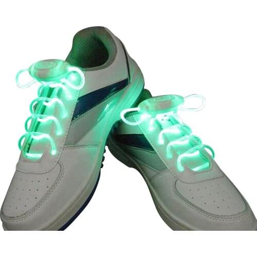 1 Pair LED Flash Shoelaces Light up Luminous Shoelaces Party Skating Glowing Shoe Laces for Boys Girl Luminous Shoe Strings New