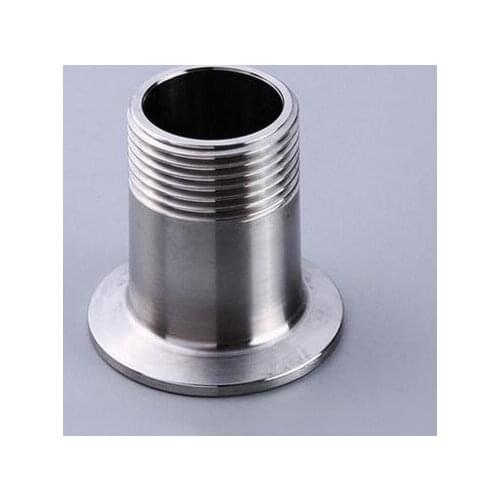 1.5'' Tri Clamp to 1'' Male BSPT adapter, Sanitary Stainless Steel 304