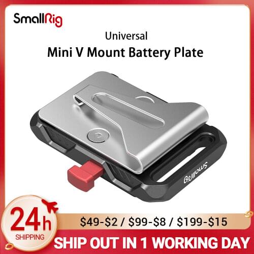 SmallRig Universal Mini V Mount Battery Plate with Belt Clip For A7S3 and other camera V mount batteries 2990