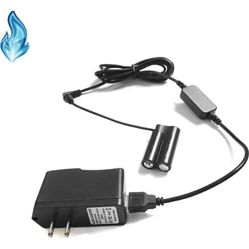 ACK-800 USB charger cable DC 3.15V+5V 3A adapter+DR-DC10 AA dummy battery for Canon A1300 A1400 A800 A810 SX150 IS SX160 cameras