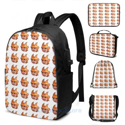 Funny Graphic print A Shiny and Mischievous Boy (Tord Eddsworld) USB Charge Backpack men School bags Women bag Travel laptop bag