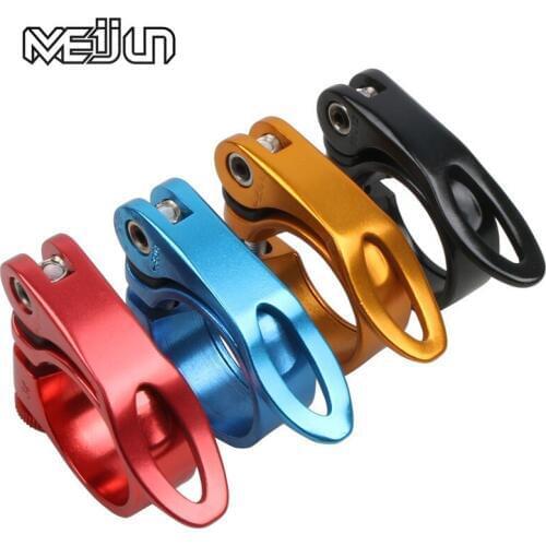 Aluminium Alloy Bicycle Seatpost Clamp MTB Mountain Road Bike Quick Release Seatpost Clamp Cycling Bicycle Seat Post Tube Clip