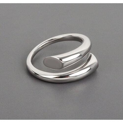 2021 HOT SALE 925 Sterling Silver Fashion Simple Finger Rings for Women Engagement Wedding Statement Jewelry larimar