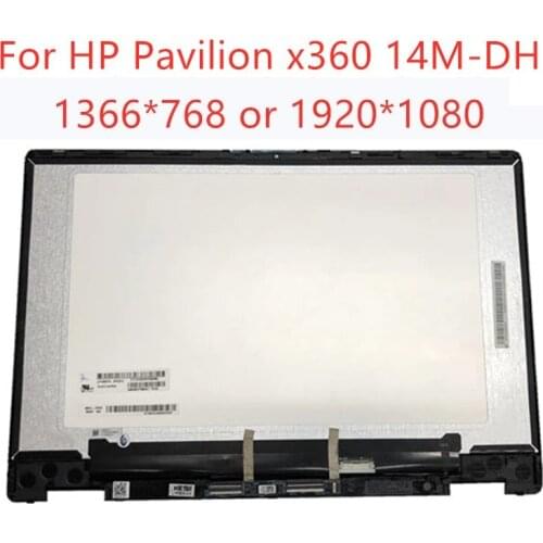 Lcd assembly replacement for HP Pavilion x360 14M-DH0003DX 14-DH0008CA 14-DH TPN-W139 14.0 inch FHD LCD touch screen assembly