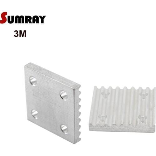 SUMRAY Aluminium Arc clamp tooth plate MXL XL 3M 5M 2GT timing belt Gusset plate for 6/10/15/20/25mm width open timing belt