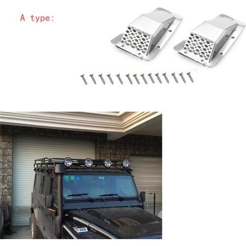 1 Set Metal Intake Grille Cover for 1/10 RC Crawler Car D90 D110 Traxxas TRX4 RC Car Parts