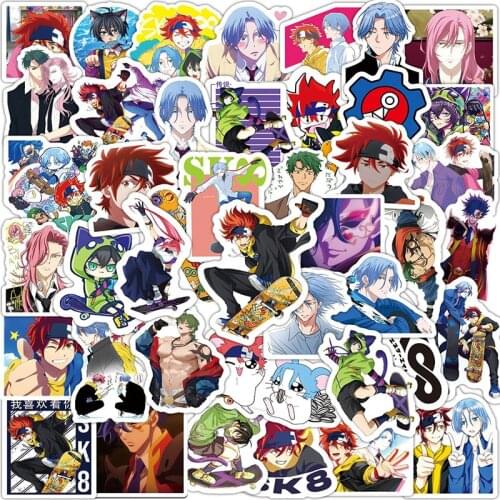 50Pcs SK8 the Infinity Anime Stickers DIY Travel Skateboard Suitcase Guitar Luggage Laptop Classic Toy Decals Sticker