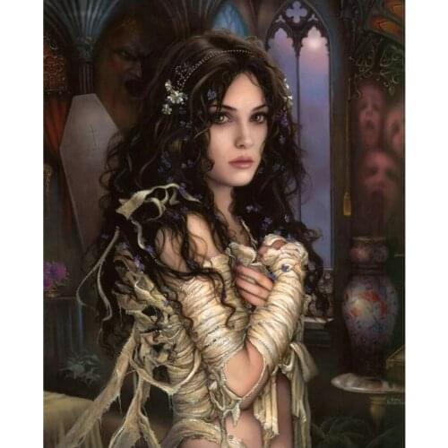 DIY 5d diamond embroidery Fashion beauty needlework diamond mosaic woman cross stitch Kits for embroidery beads home decor