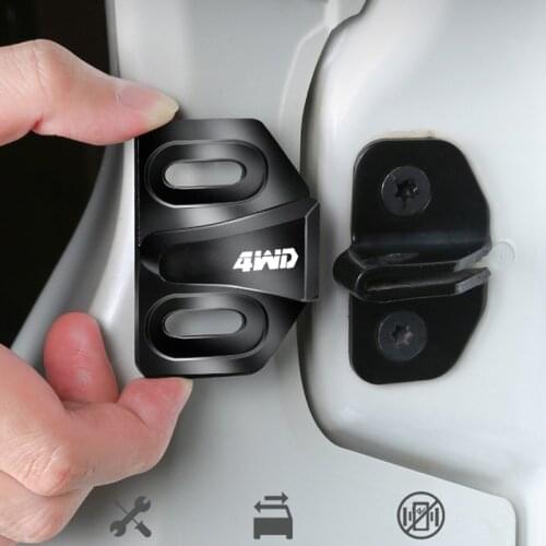 Car Rear Door Anti-abnormal Noise for Toyota Land Cruiser Prado FJ150 150 2700 2003-2020 Door Stopper Door Lock Protection Cover