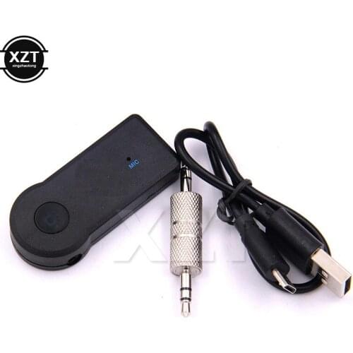 Handfree Car Bluetooth Music Receiver Universal 3.5mm Streaming A2DP Wireless Auto AUX Audio Adapter With Mic For Phone