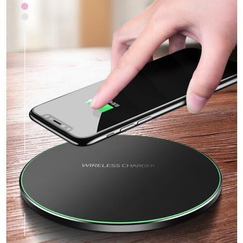20pcs Qi Wireless Charger Pad For iPhone 8 X XR XS Max QC3.0 10W usb Fast Wireless Charging for Samsung S9 S8 Note 8 9 S7