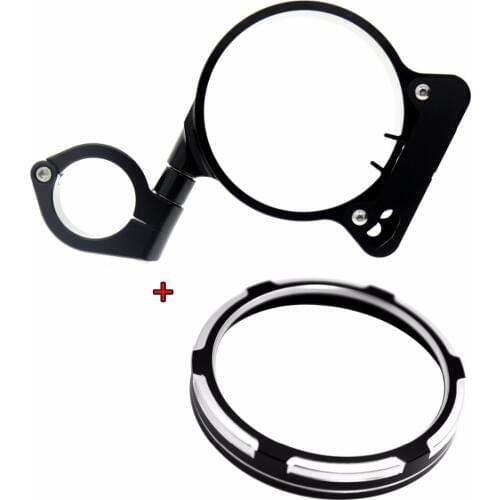 39mm/16" Side Mount Speedo Relocation Bracket&Trim For 2004-Later Harley Sportster XL 883 1200