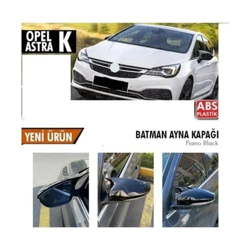 Bat Mirror Cover Piano Black For Opel Astra K ABS 2015 and After the Quality Product Full Harmony 1 Suit 2 piece (Right and Left