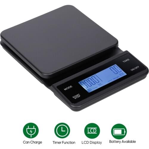 Kitchen Scale BT Digital Food Nutrition Scale with Nutritional Calculator and Timer 3kg/0.1g Touch Control 5 Units USB Charging