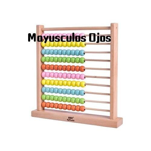 Early Childhood Education Wooden Abacus Colorful Calculation Frame 10 Grade Calculation Frame Mathematical Abacus 3-12 Years Old