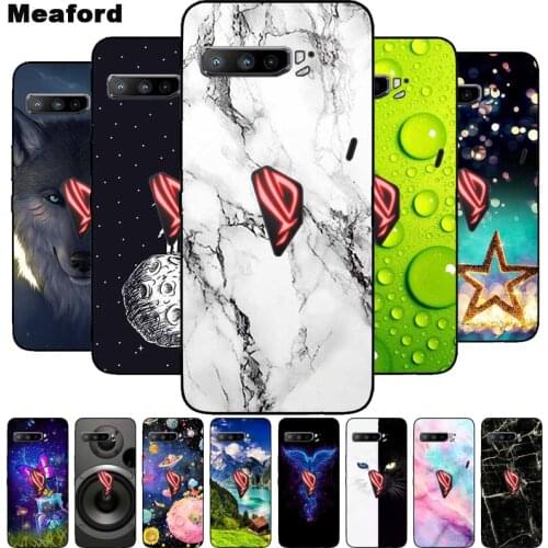 For ASUS ROG Phone 3 Case Marble Soft Silicone Back Case for ASUS ROG Phone 3 ZS661KS Phone Cover ROG3 6.59" 5G Coque Fundas