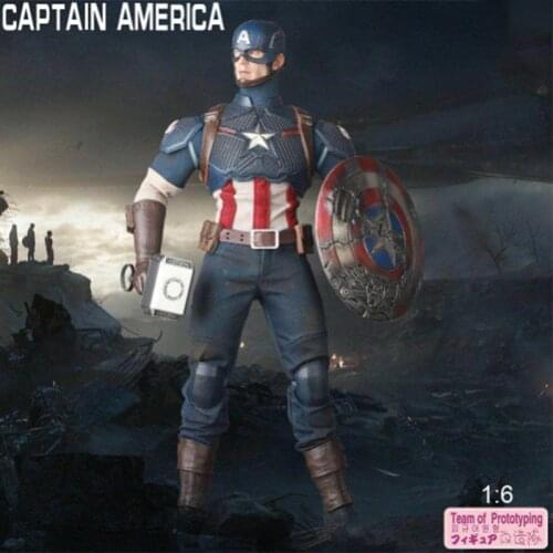 Disney Marvel The Avengers 4 Captain America 1:6 Action Joints Moveable Action Figure PVC Model Collection Toy For Kids Boy Gift
