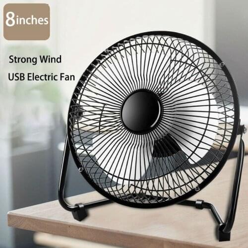 Electric Fan for Home Office USB Charging Summer Mini Fans Portable Student Desktop Strong Wind Silent 360 Degree Rotation FS13