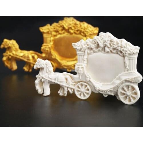 Cinderella Carriage Fondant Cake Silicone Mold Candy Chocolate Molds Pastry Biscuits Mould Baking Cake Decorating Tools Kitchen