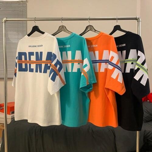Students' Personality High Street Short-sleeved T-shirt Mens Summer Clothes, Hong Kong Style Leisure Tide Brand Tops